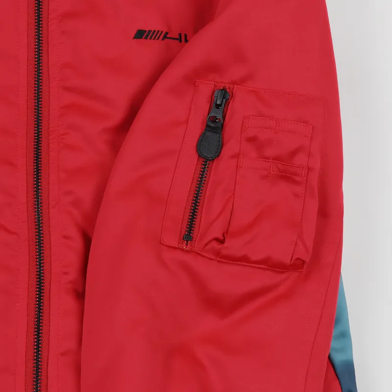 Huf Space Race MA-1 Jacket Reversible Red Black-2