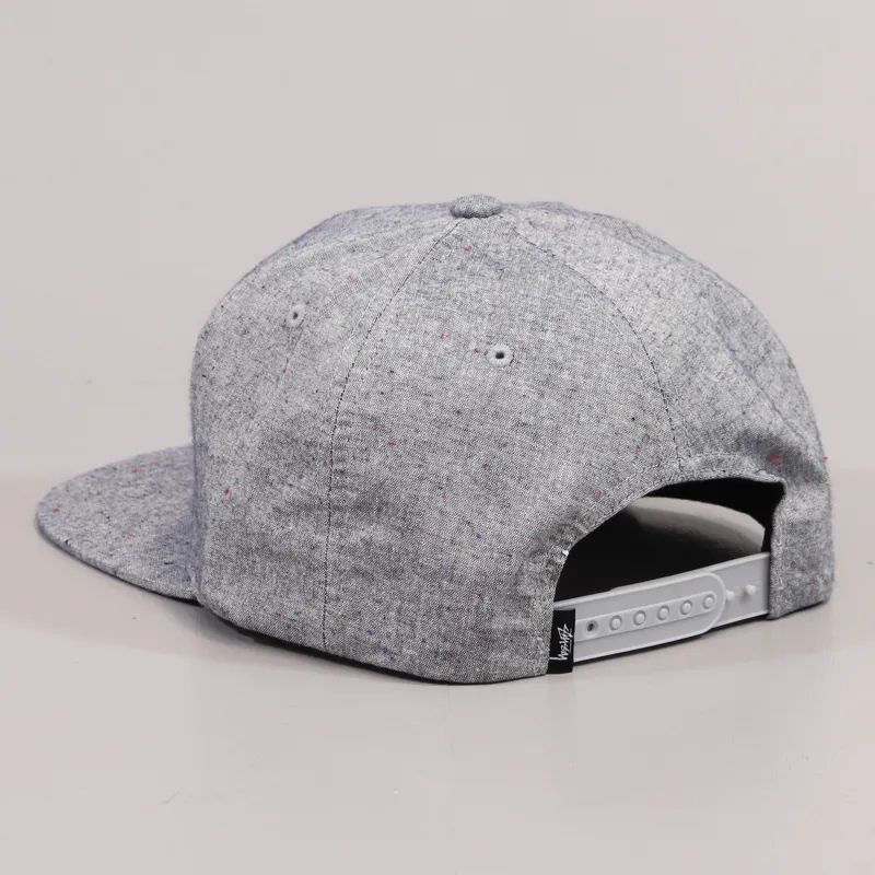 Stussy Speckled Snapback Cap Grey Melange-1