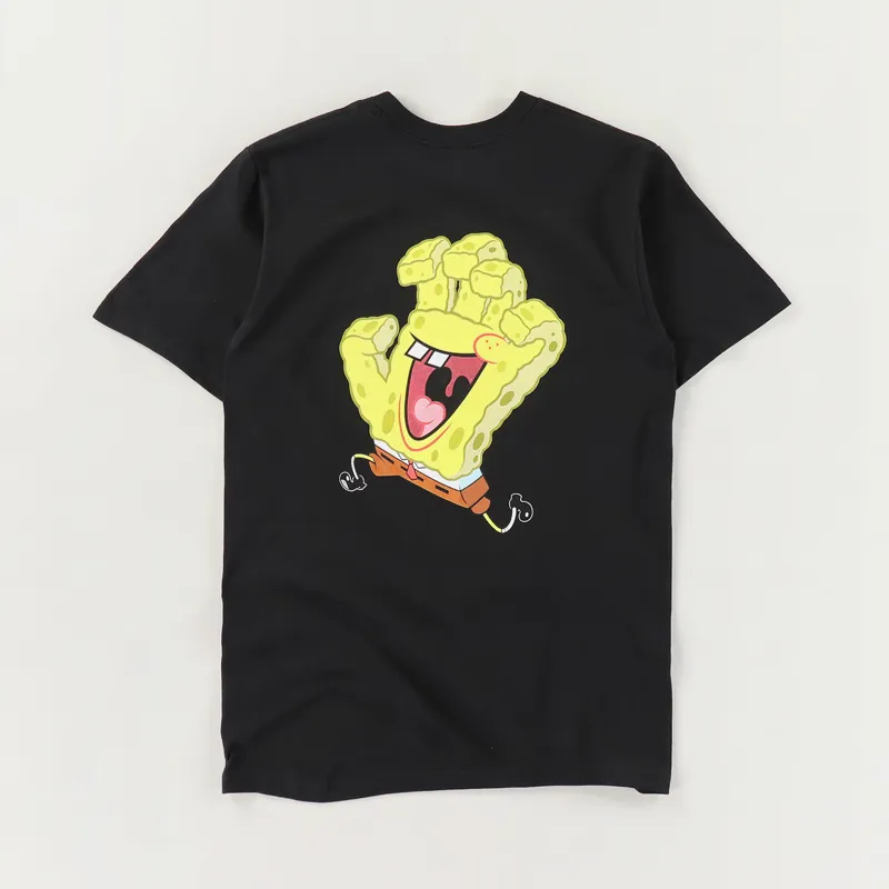 Santa Cruz x SpongeBob Hand T Shirt Black