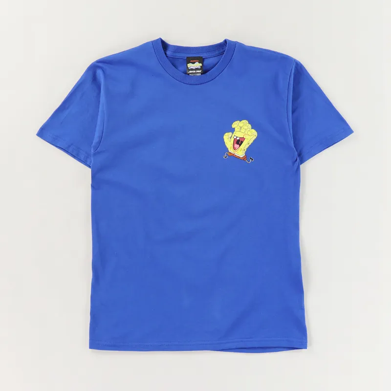 Santa Cruz x SpongeBob Hand T Shirt Royal-1