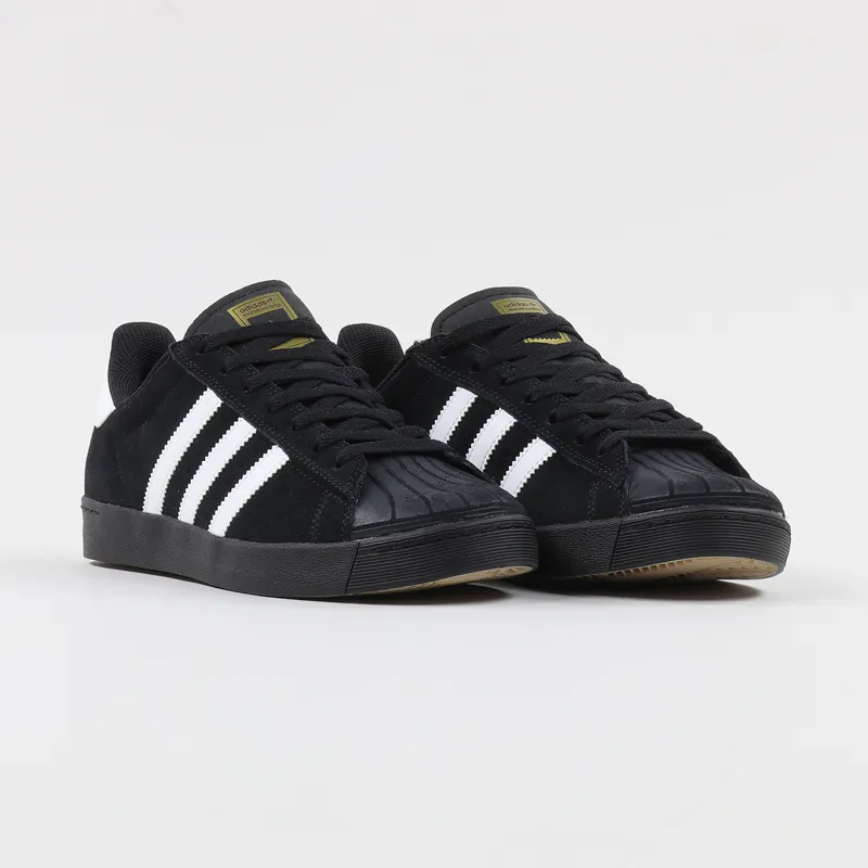Adidas Skateboarding Superstar Vulc ADV Shoes Black White Gold-3