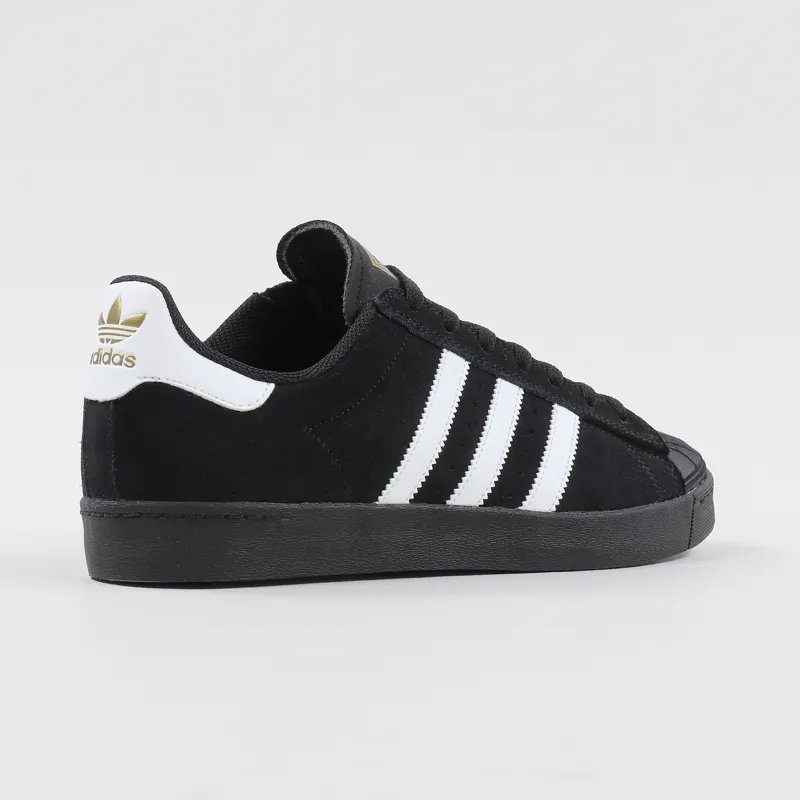 Adidas Skateboarding Superstar Vulc ADV Shoes Black White Gold-5