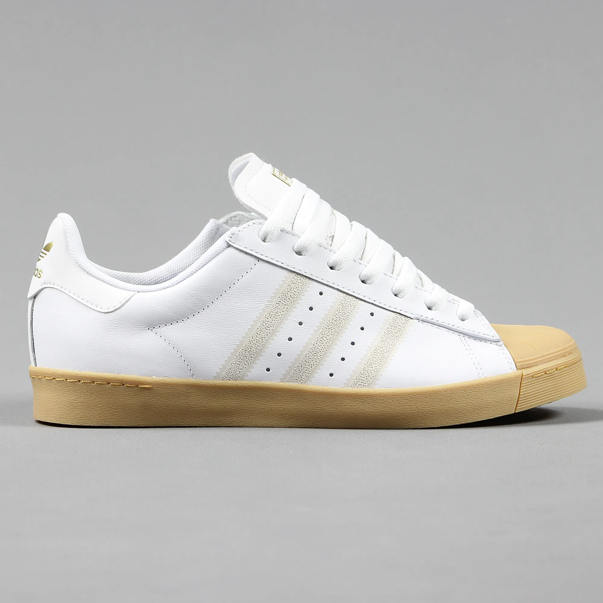 Adidas Skateboarding Mens Superstar Skate Shoes White Gum Sole Adidas Skateboarding Mens Superstar Skate Shoes White Gum Sole