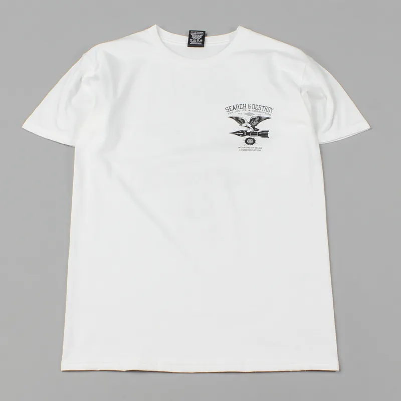 Obey Search and Destroy Back Print T-Shirt White