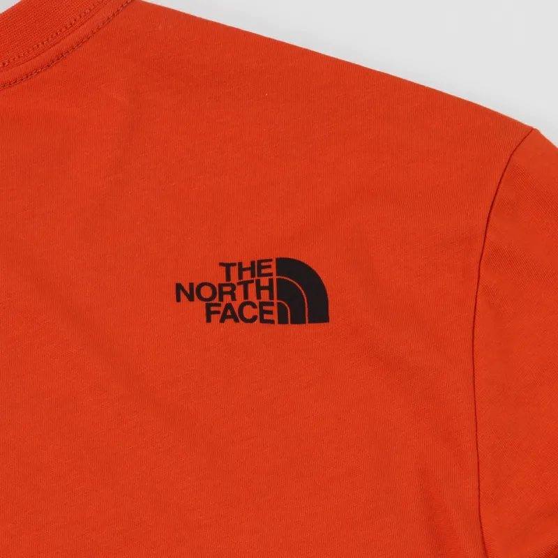 The North Face Black Label Fine T Shirt Tibetan Orange-4