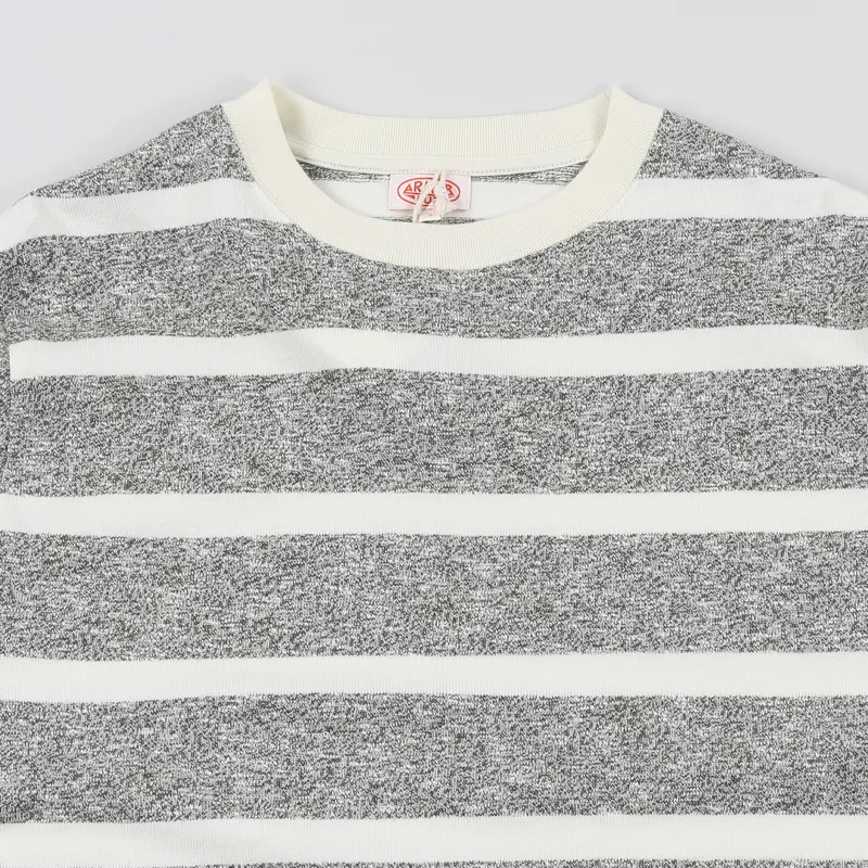 Armor Lux Heritage Striped T Shirt Aquilla Natural-1