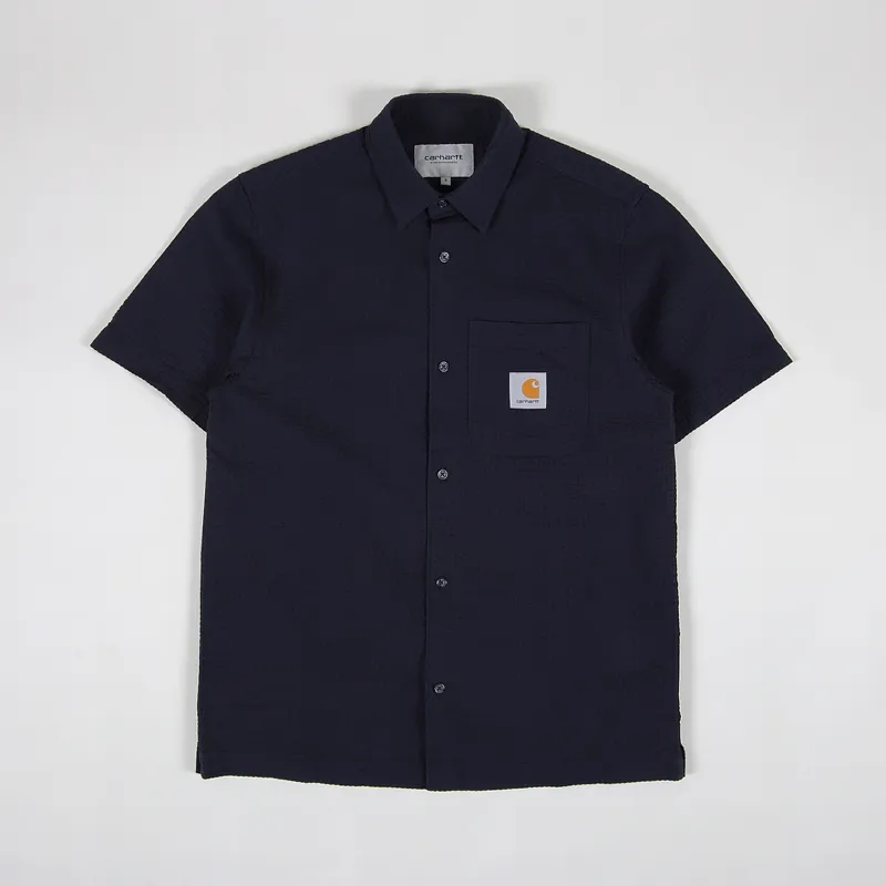 Carhartt WIP Short Sleeve Southfield Shirt Dark Navy