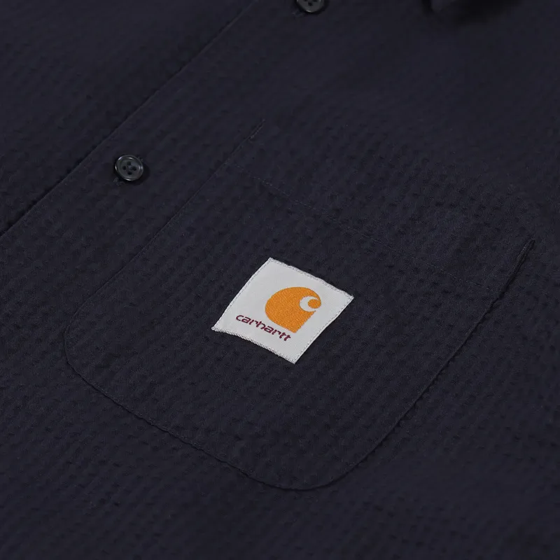 Carhartt WIP Short Sleeve Southfield Shirt Dark Navy-2