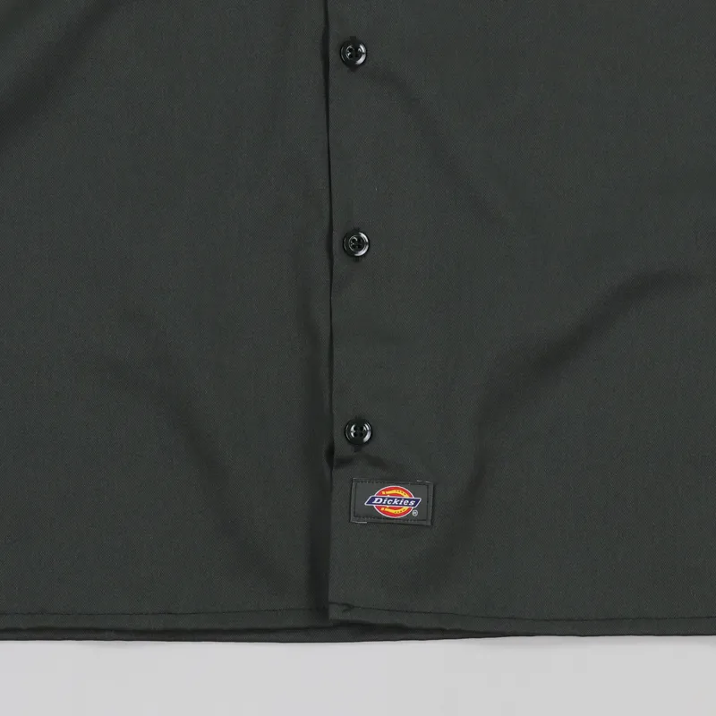 Dickies Short Sleeve Work Shirt Olive Green-2