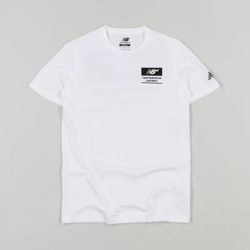 New Balance Numerics Stacked T Shirt White-1