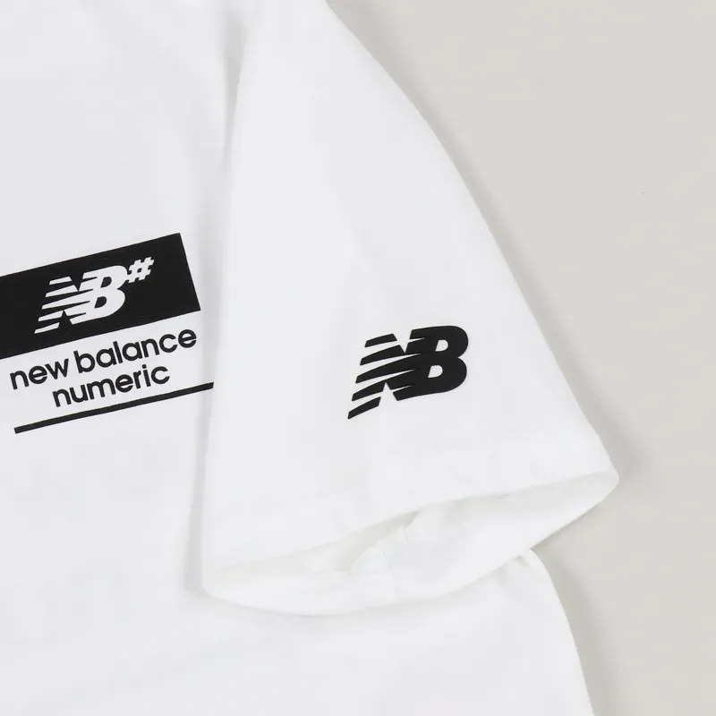 New Balance Numerics Stacked T Shirt White-2