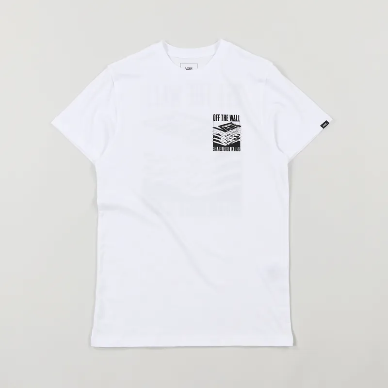 Vans Stacked Up T Shirt White-1