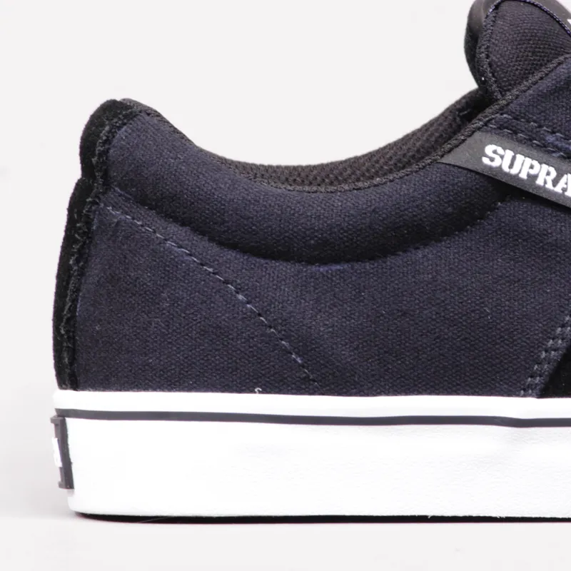 Supra Stacks Vulc Shoes - Black and White-1