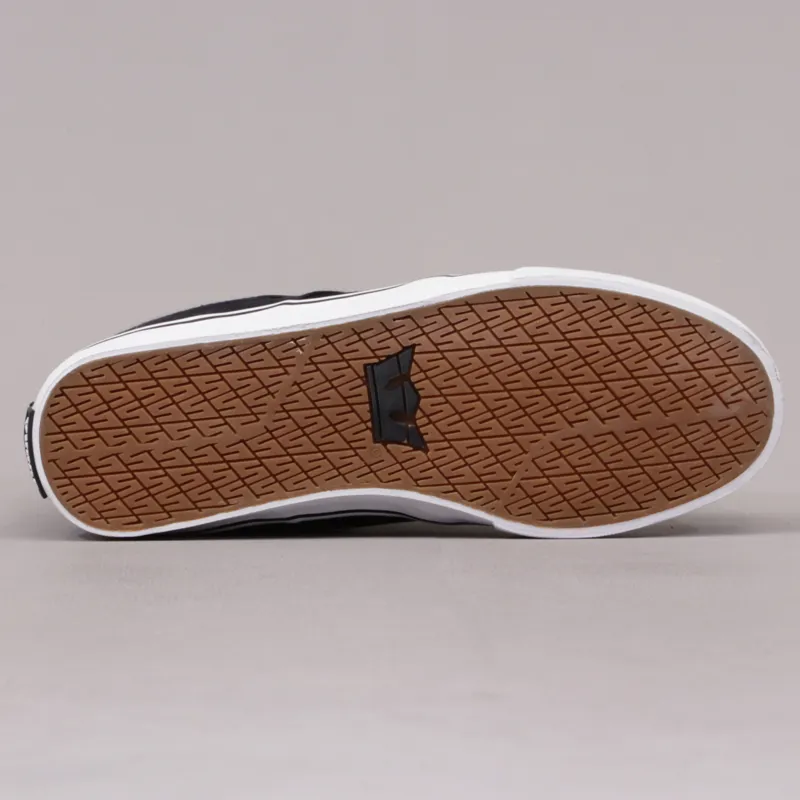 Supra Stacks Vulc Shoes - Black and White-7