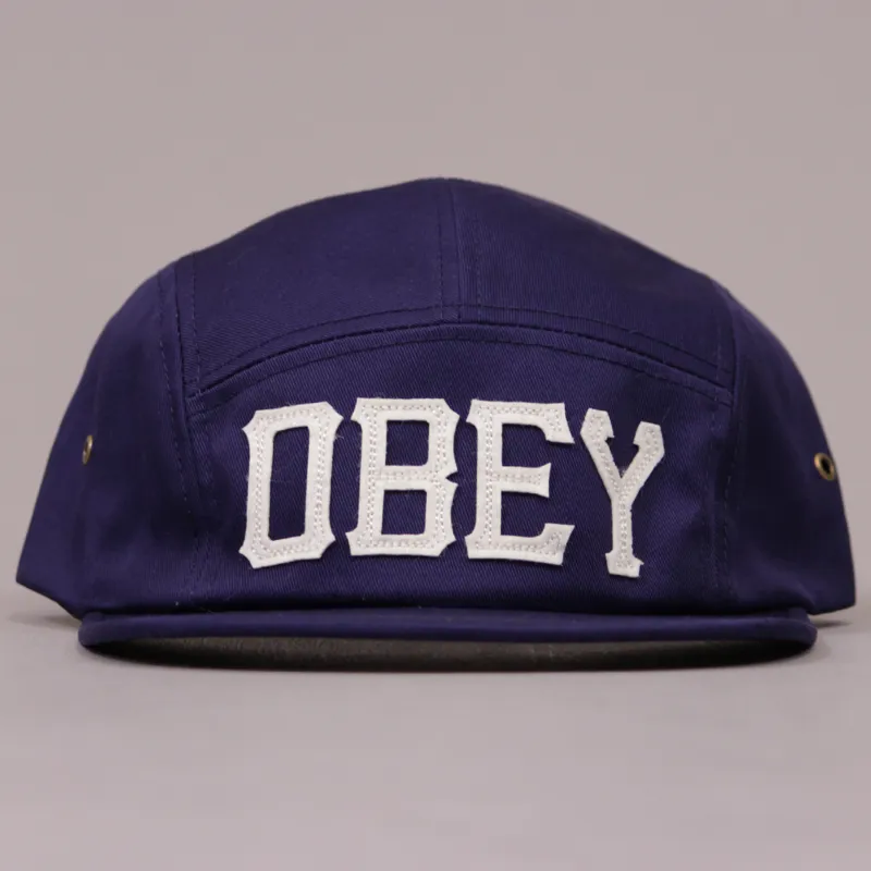 Obey Stadium 5 Panel Cap - Peacoat Blue-1