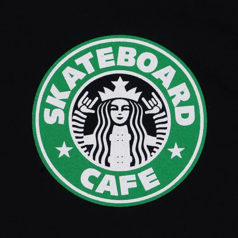 Skateboard Cafe Starfucks T Shirt Black-1
