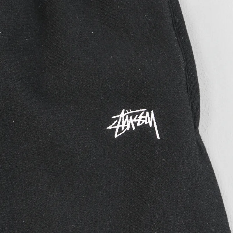 Stussy Stock Fleece Shorts Black-1