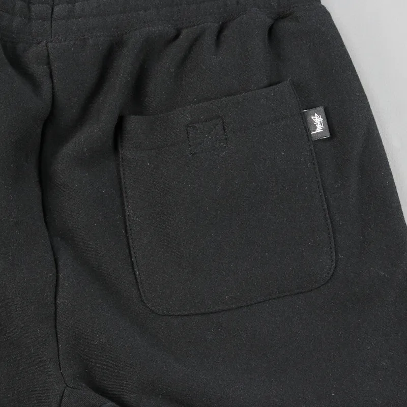 Stussy Stock Fleece Shorts Black-3