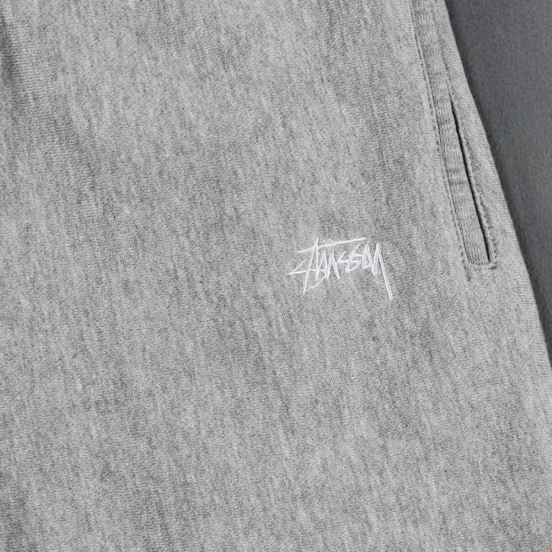 Stussy Stock Fleece Shorts Grey-1