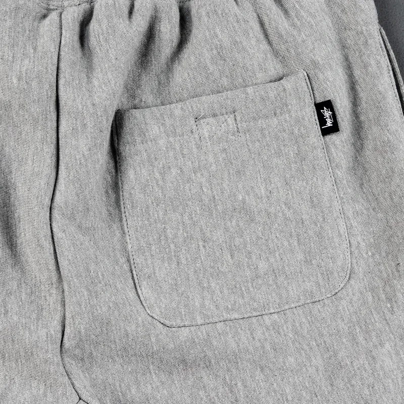 Stussy Stock Fleece Shorts Grey-3