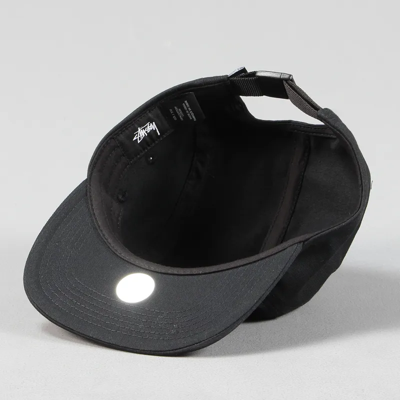 Stussy Stock SP16 Five Panel Camp Cap Black