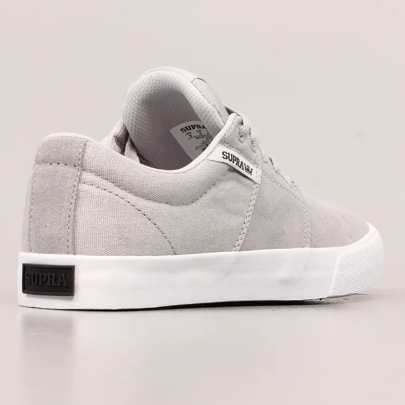 Supra Stacks Vulc II Shoes Light Grey White-5