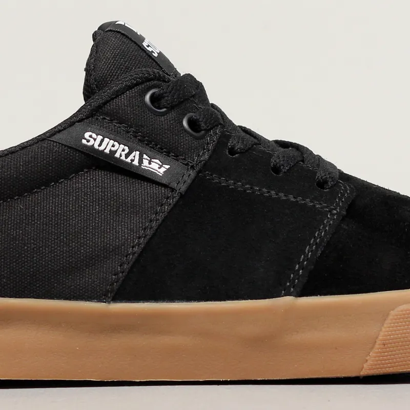 Supra Stacks Vulc II Shoes Black Gum-2
