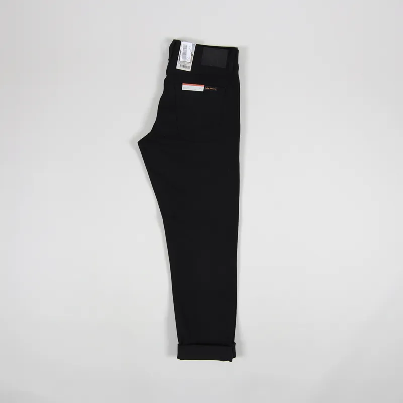 Nudie Jeans Steady Eddie II Dry Black Twill-2