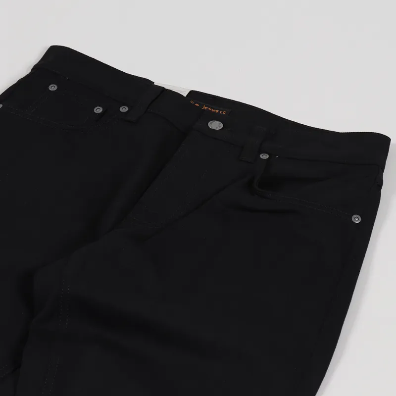 Nudie Jeans Steady Eddie II Dry Black Twill-5