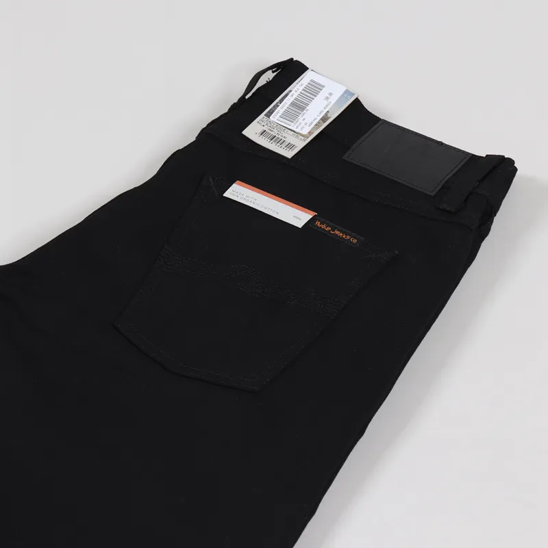 Nudie Jeans Steady Eddie II Dry Black Twill-3