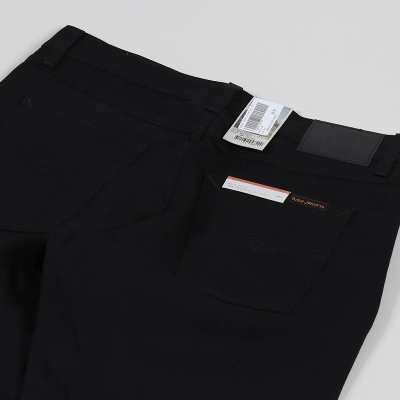 Nudie Jeans Steady Eddie II Dry Black Twill-6