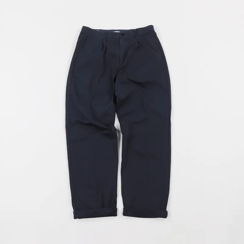 Norse Projects Sten Light Twill Trousers Dark Navy-1