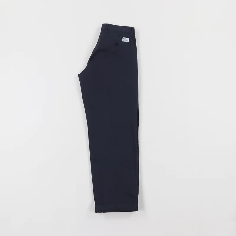 Norse Projects Sten Light Twill Trousers Dark Navy-3