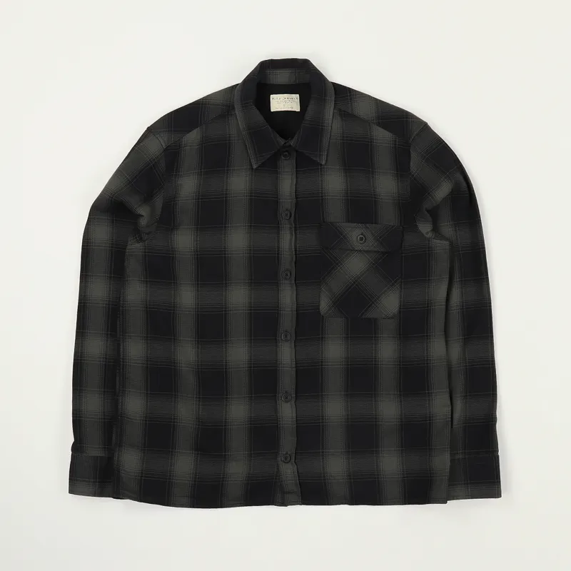 Nudie Jeans Sten Shirt Shadow Check Black
