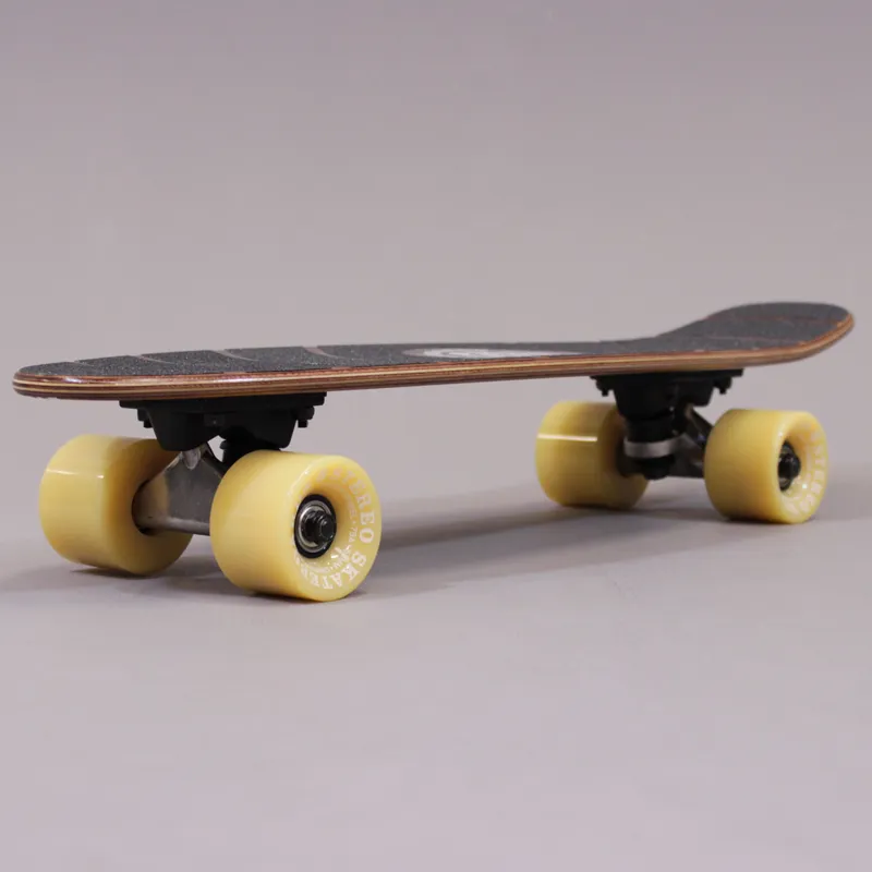 Stereo Wooden Vinyl Micro Mini Cruiser Stained Wood Brown Skate