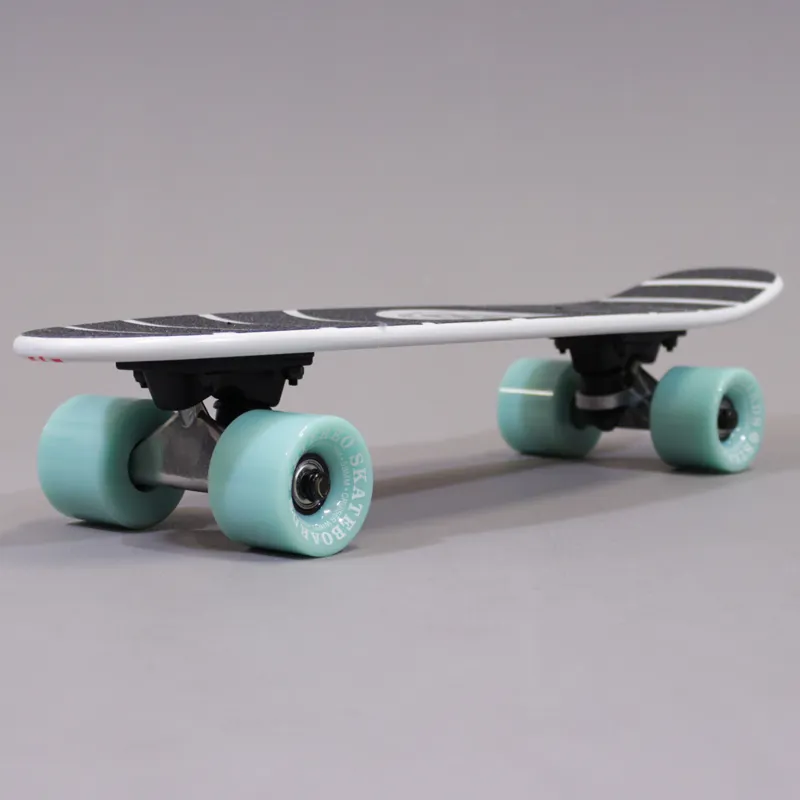 Stereo Wooden Vinyl Mini Micro Cruiser White Red Blue Skateboard