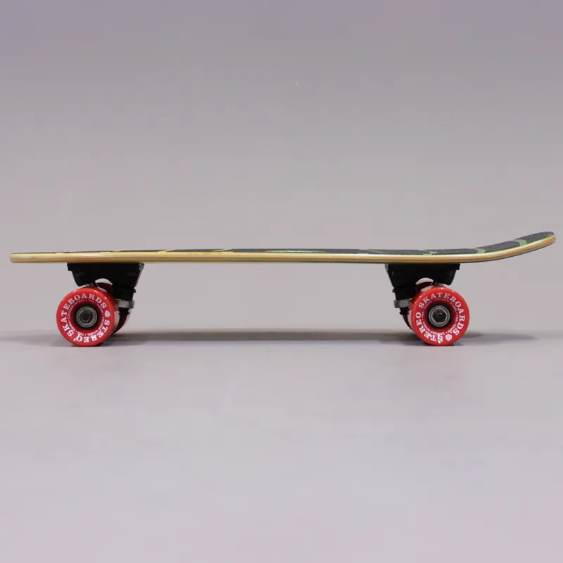 Stereo Wooden Vinyl Cruiser - Yellow, Green and Red-1