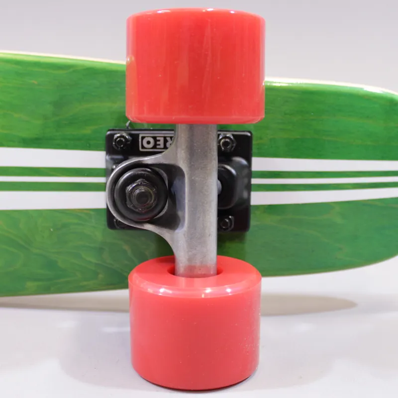 Stereo Wooden Vinyl Cruiser - Yellow, Green and Red-6