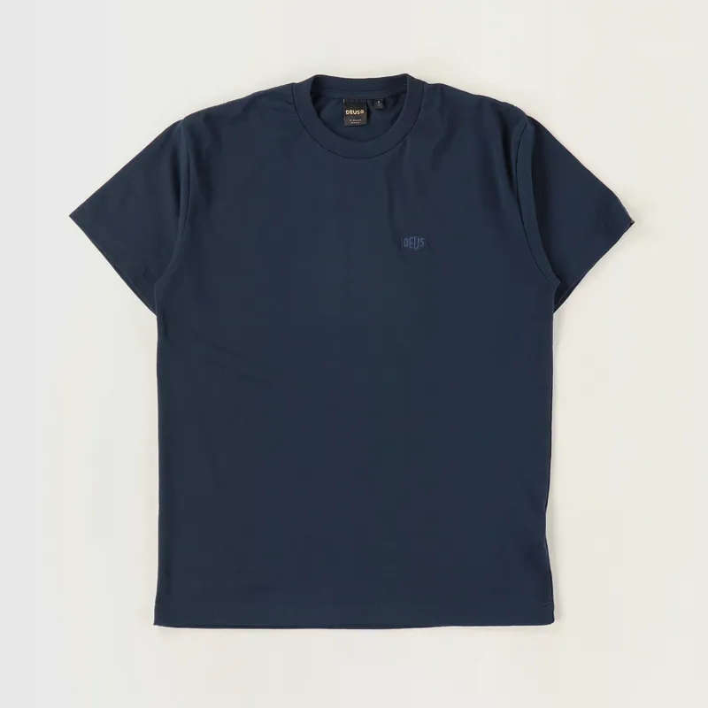 Deus Ex Machina Steve Shield T Shirt Midnight Blue