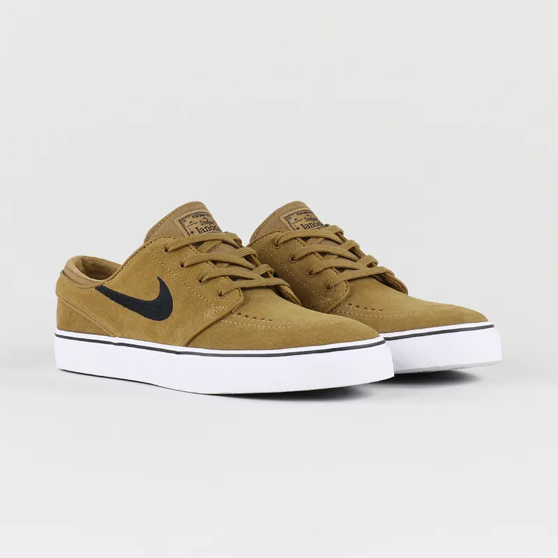 boete een keer Waarneembaar Nike SB Skateboarding Mens Stefan Janoski Pro Shoes Golden Beige