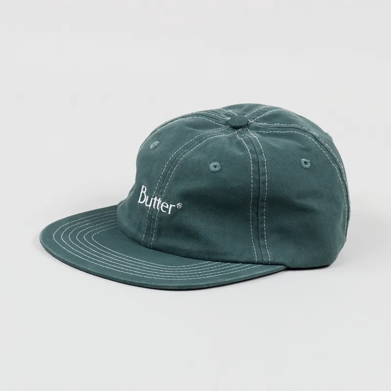 Butter Goods Stitch 6 Panel Cap Spruce