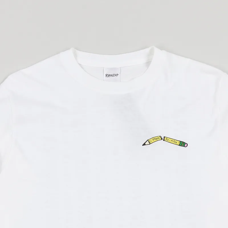 RIPNDIP ロンT S STANDARDS L/S T-SHIRT ホワイト Ripndip Standards Graphics Long Sleeve Cotton T Shirt White