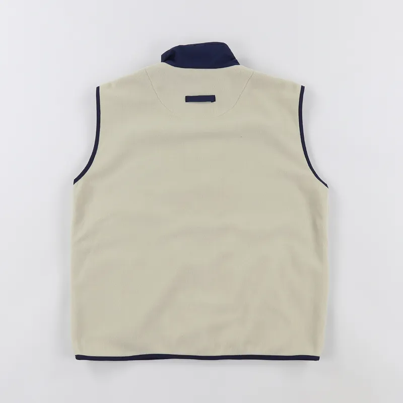 Polar Skate Co. Stenstrom Fleece Vest Sand Navy-3