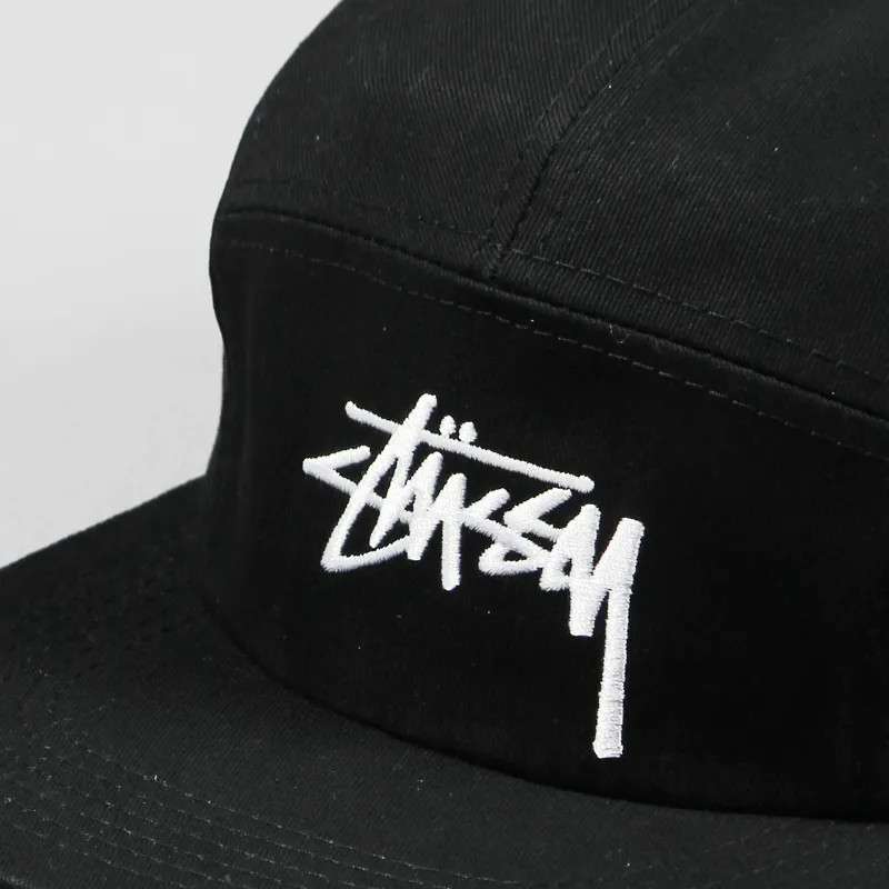 Stussy Stock FA15 Mens Adjustable Five Panel Camper Cap Black