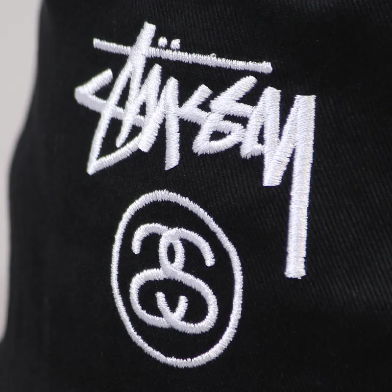 Stussy Stock Lock Bucket Hat Black-1