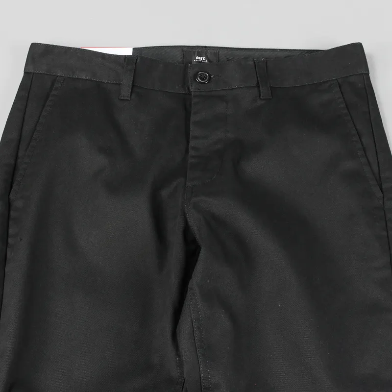 Obey Straggler Flood Fit Pants Black-1
