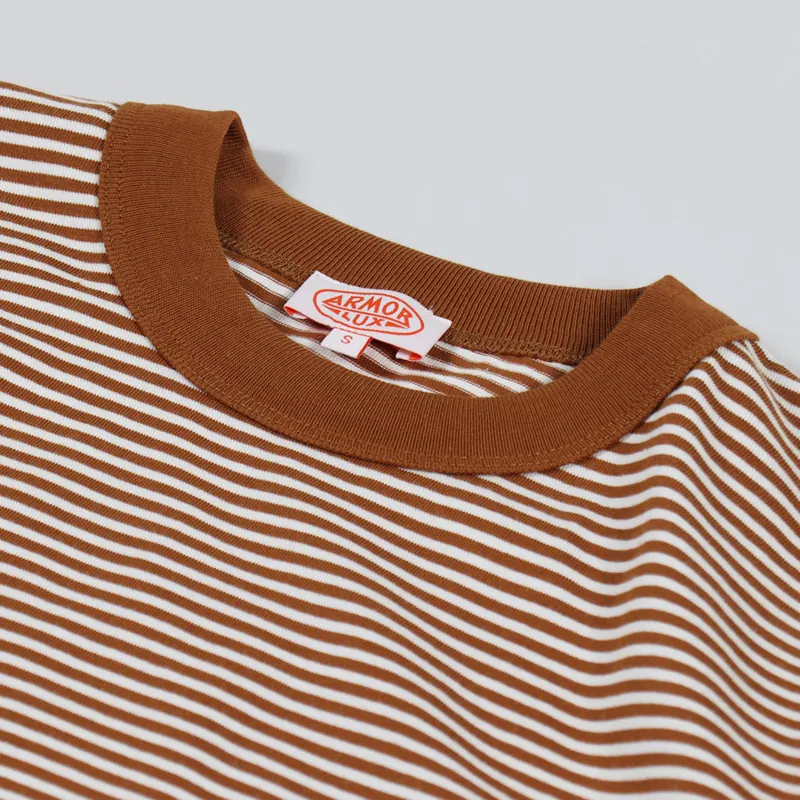 Armor Lux Raye Heritage T Shirt Cappucino Natural-4