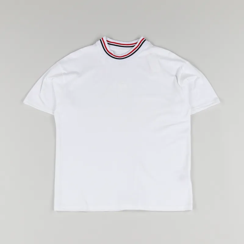 Polar Skate Co. Striped Rib T Shirt White