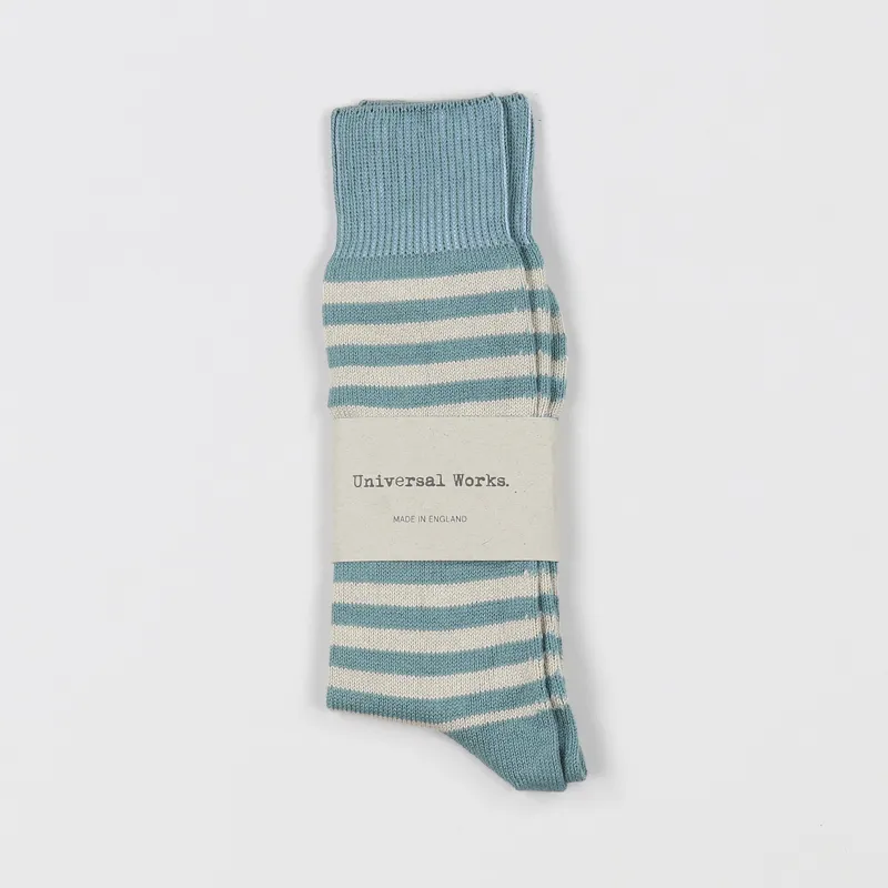 Universal Works Stripe Sock Olive