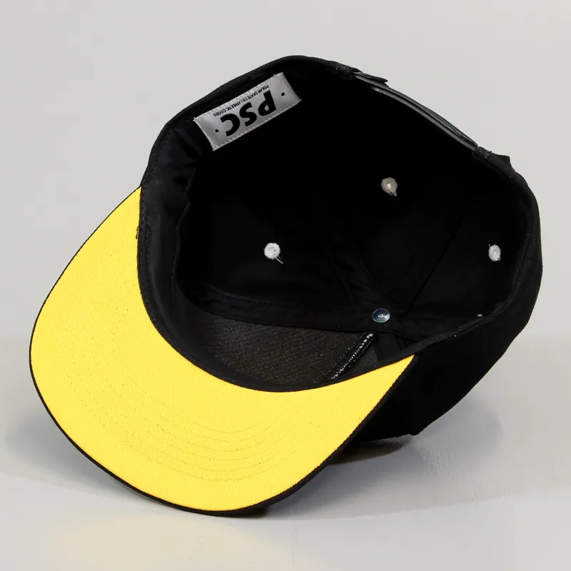 Polar Stroke Logo Snapback Cap Black Yellow-3